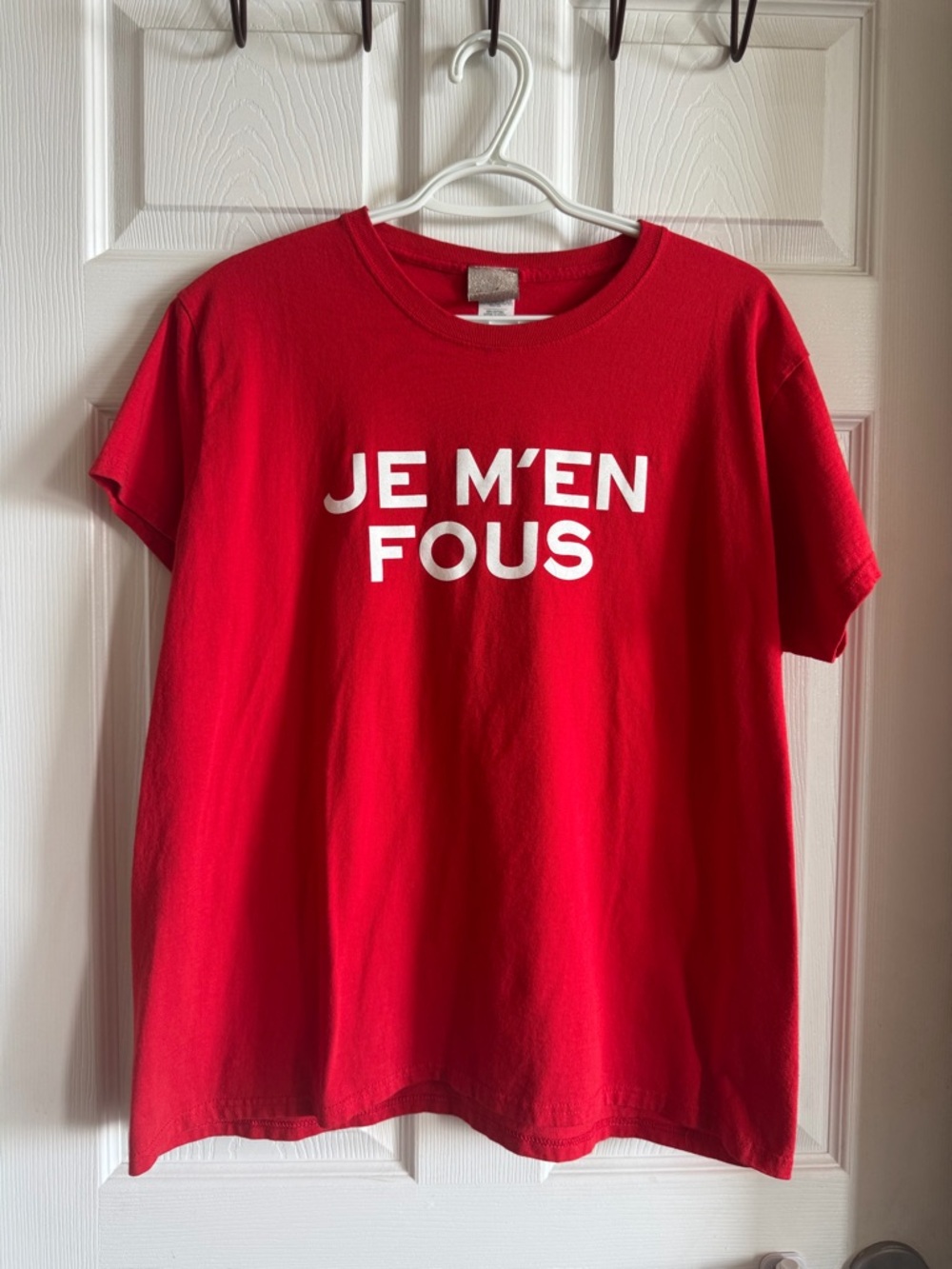 Allure Red Short-Sleeve Tee with White Slogan